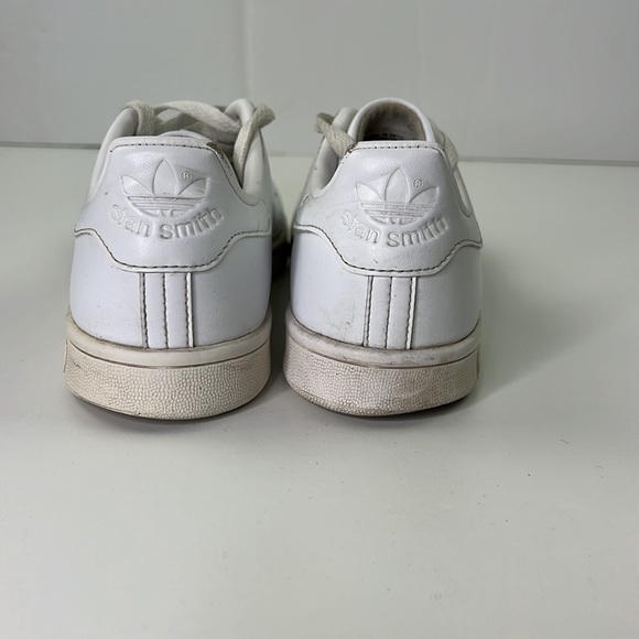 Adidas Stan Smith White Leather Sneakers  Men's 6 ½ Women's 8 - Picture 3 of 9